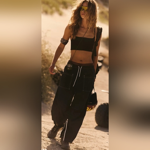 Free People Movement Fly By Night Pants NWOT - Picture 3 of 6